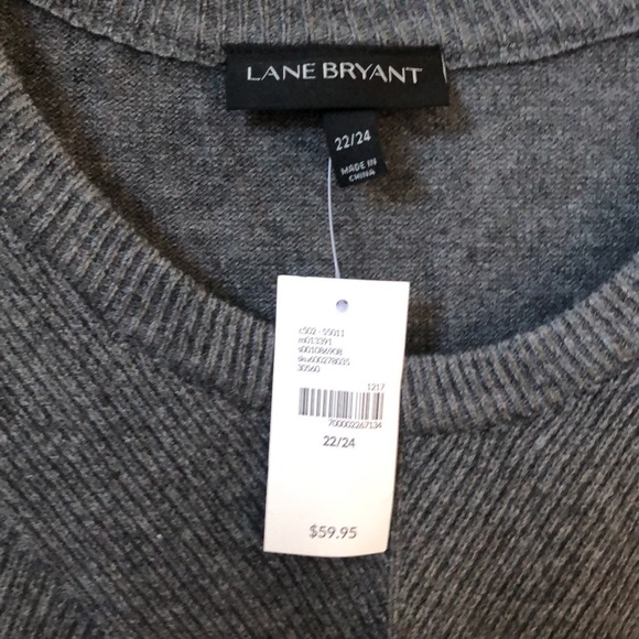 NWT Lane Bryant Gray Sweater - 22/24 - Picture 2 of 6